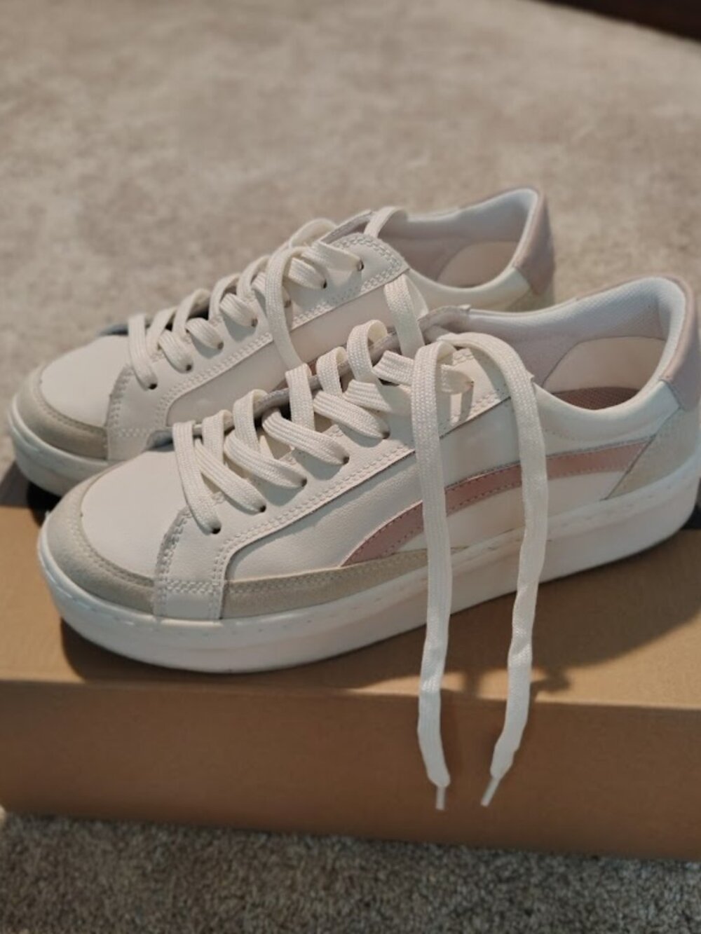 Nothing New Saga One Platform Sneaker in Rose - Size 7